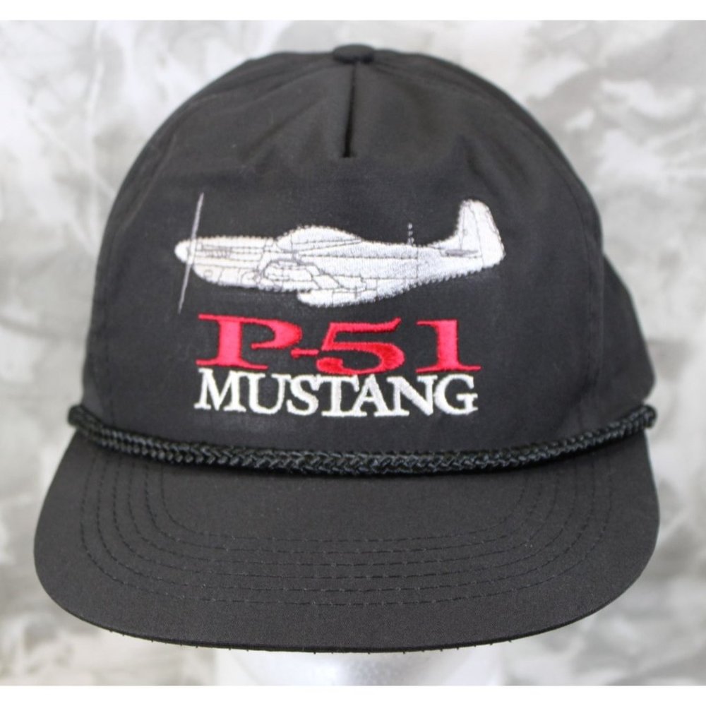 Vintage Aeronautical Military Head to Toe P-51Mustang Ball Cap Hat